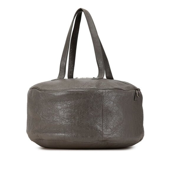 BALENCIAGA Gray Leather Shoulder Bag - Picture 2 of 7